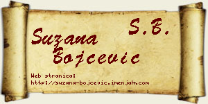 Suzana Bojčević vizit kartica